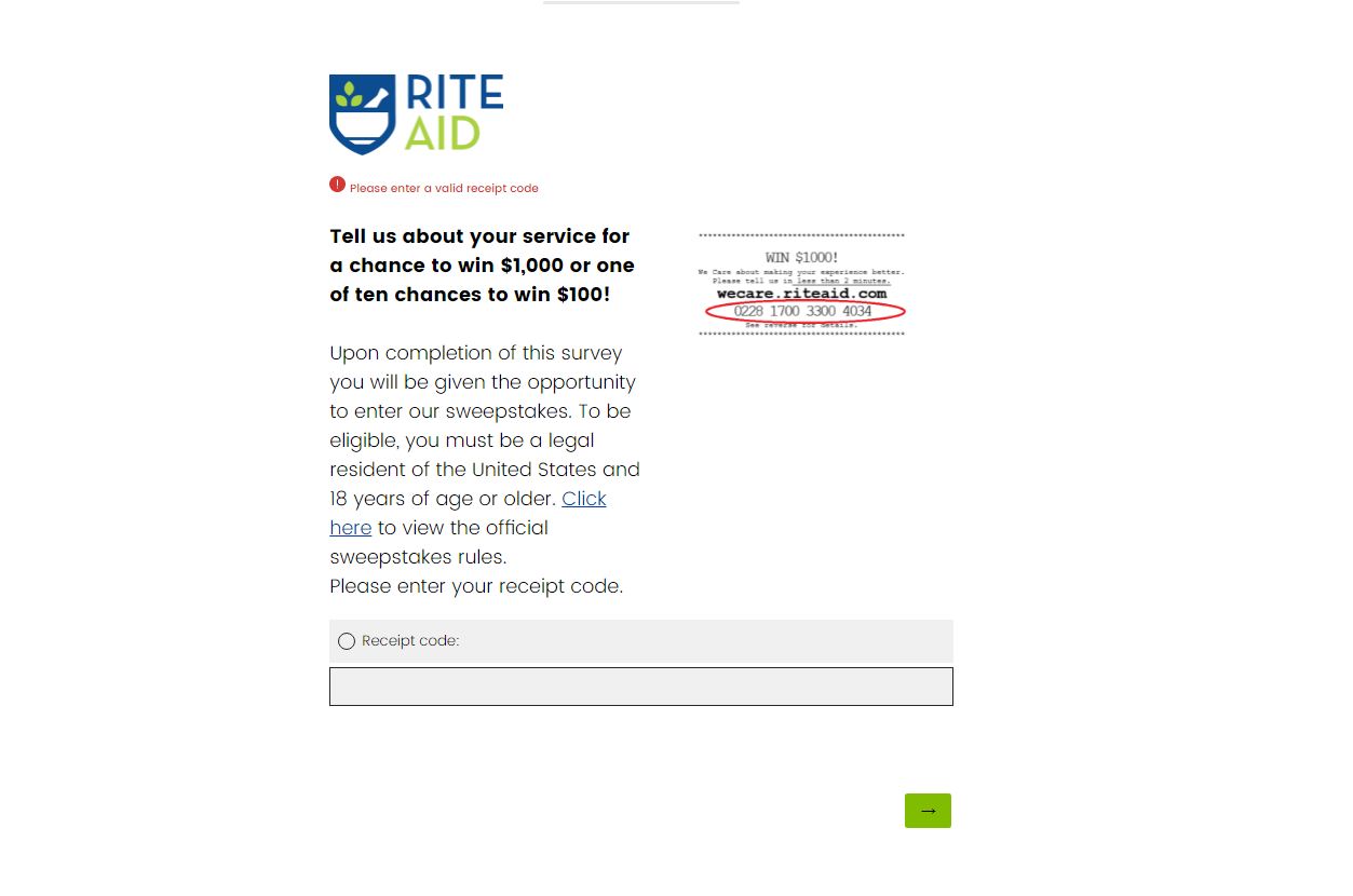 www.Wecare.Riteaid.com - Win $100 Cash Prize - Rite Aid Survey